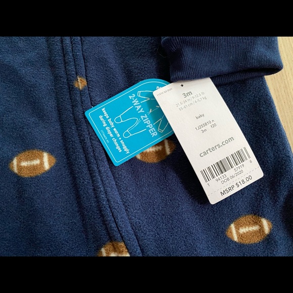 Football PJs - 3m - NWT - Picture 3 of 3